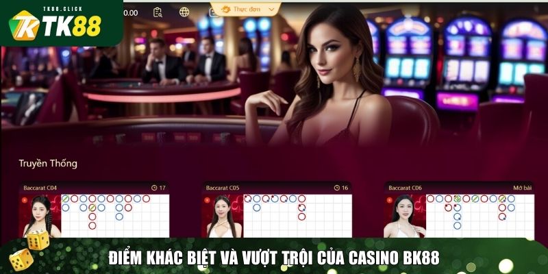 Casino TK88 – Sảnh Game Đẳng Cấp Với Trải Nghiệm Cược Hấp Dẫn 1 Điểm khác biệt và vượt trội của casino TK88