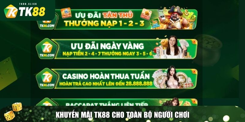 Khuyến Mãi TK88: Ưu Đãi Mới Nhất, Nhận Thưởng Cực Đã 2 Những khuyến mãi TK88 nổi bật mà bạn không nên bỏ lỡ